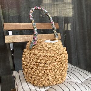 Rouje basket bag with liberty scarf